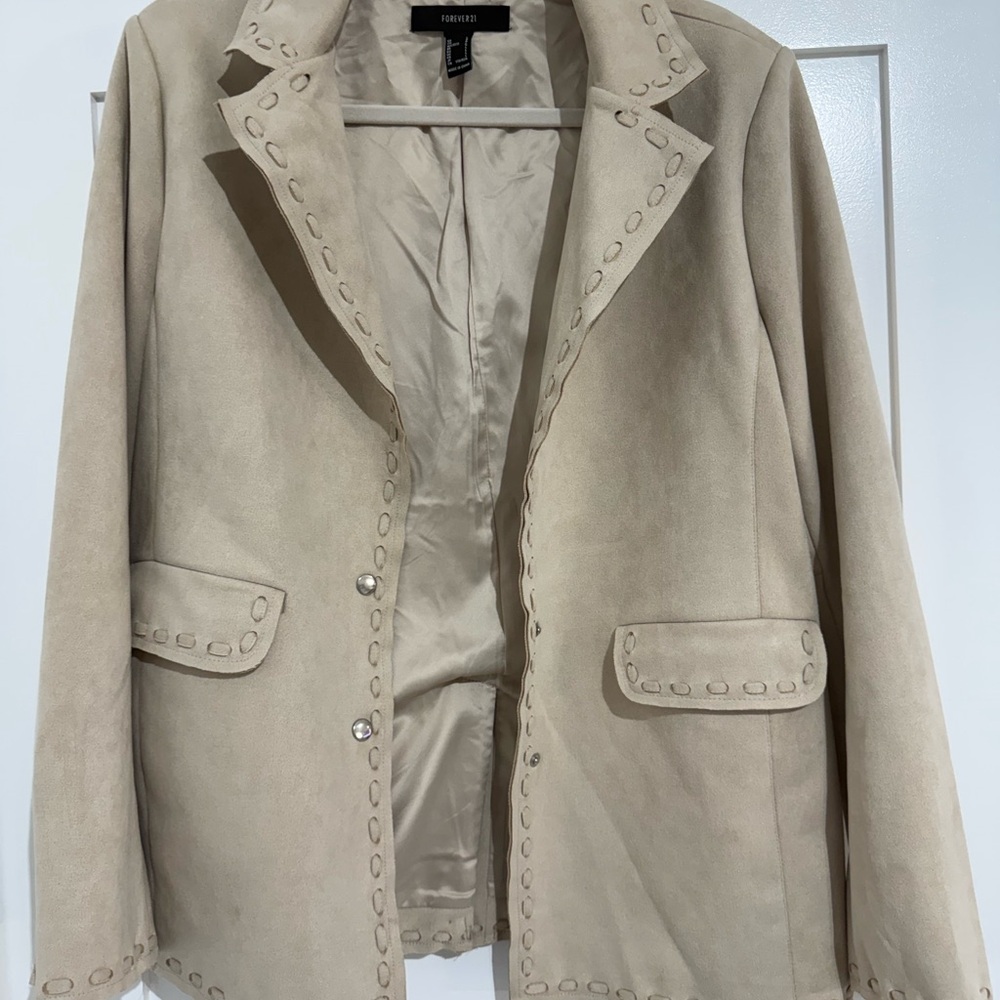 Forever 21 Beige Women's Blazer